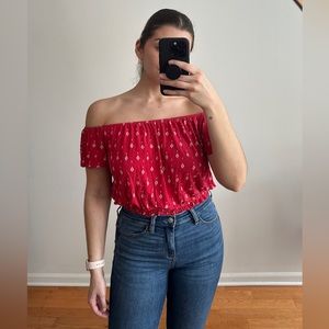 H&M Off the Shoulder Crop Top